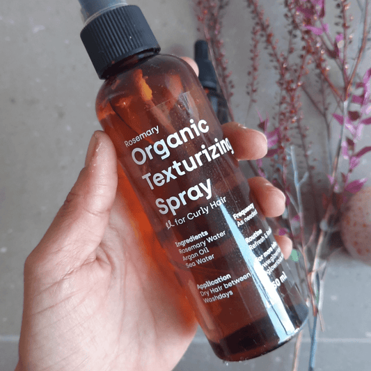 Rosemary Water and Our Curly Hair Organic Texturizing Spray - Glowrious