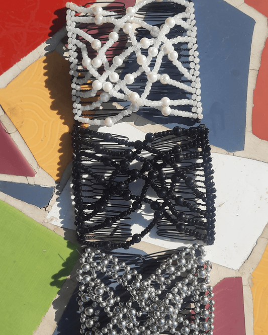 Invest in our Beaded Hair Comb Pair - Lebanon - Glowrious