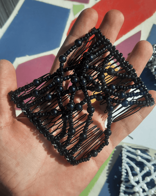 Invest in our Beaded Hair Comb Pair - Lebanon - Glowrious