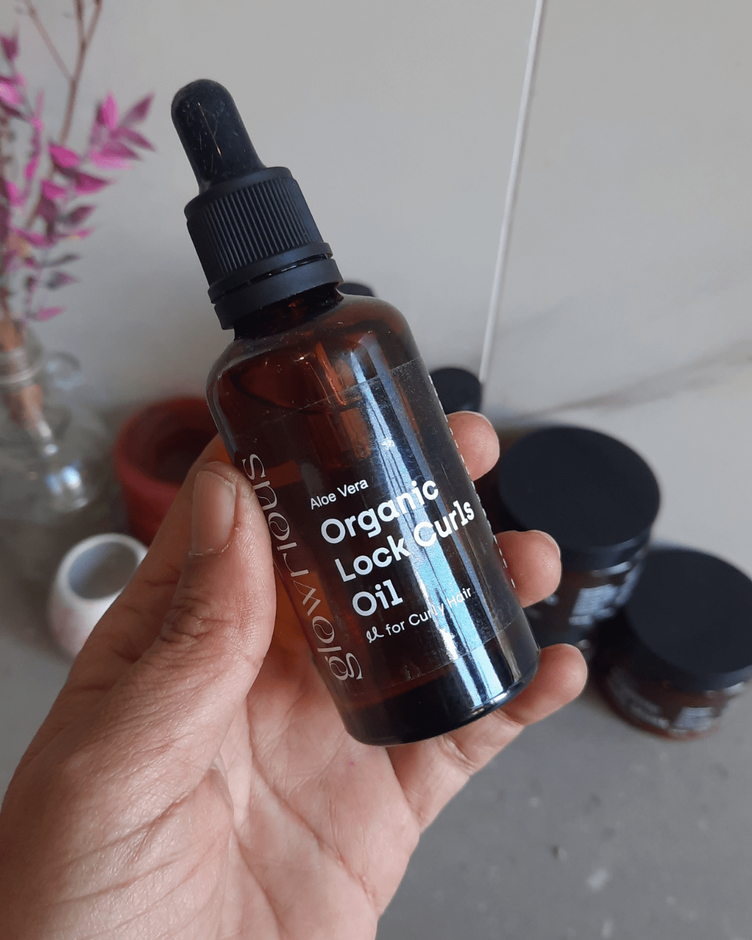 Invest in our Curly Hair Organic Lock Curls Oil - Lebanon - Glowrious
