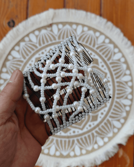 Invest in our Beaded Hair Comb Pair • Effortless Edge • Curly Hair Accessories - Lebanon - Glowrious