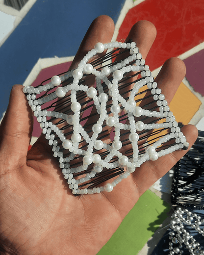 Invest in our Beaded Hair Comb Pair - Lebanon - Glowrious