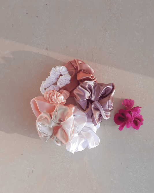 Invest in our Pastel Dreams Satin Scrunchies - Lebanon - Glowrious